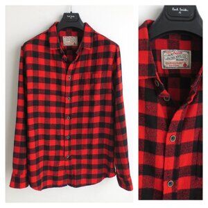 JACHS MFG CO. MEN'S FLANNEL CHECK SHIRT Sz-L